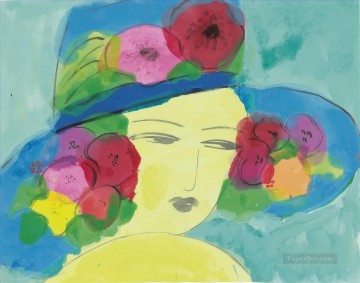 dama con sombrero moderno Pinturas al óleo